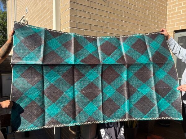 Ta'ovala Lou'akau Checkered Turquoise